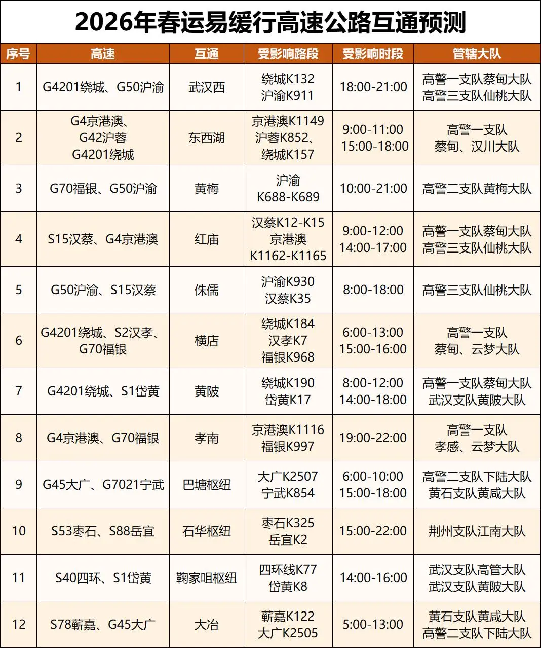 收藏！湖北交警釋出春節返鄉最全攻略來了！